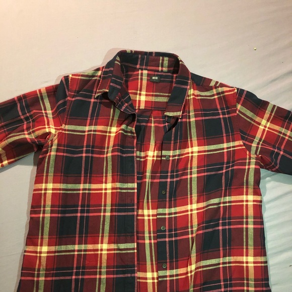 Women Large Uniqlo Flannel - Picture 2 of 7